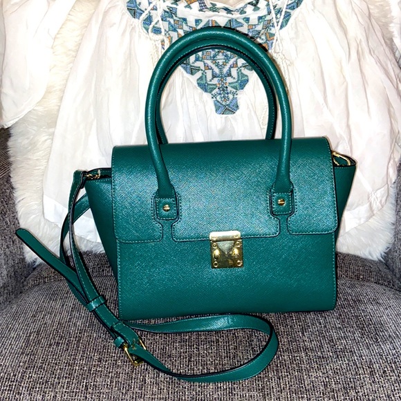 anewday Bags Hunter Green Crossbody Purse Poshmark